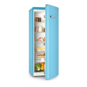 Klarstein Irene XL, chladnička, 242 l, retro dizajn, 4 poličky, energet. trieda A+, modrá