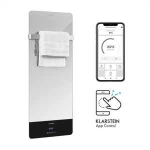Klarstein Hot Spot Crystal Reflect Smart, infračervený ohrievač, 850 W, aplikácia, časovač, zrkadlo