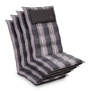 Blumfeldt Sylt, čalúnená podložka, podložka na stoličku, podložka na vyššie polohovacie kreslo, vankúš, polyester, 50 × 120 × 9 cm, 4 x čalúnenie