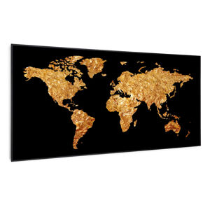 NA Wonderwall Air Art Smart, infračervený ohrievač, zlatá mapa, 120 x 60 cm, 700 W