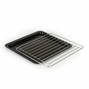 Klarstein AeroVital Cube Chef, grilovací rošt a odkvapkávací plech do teplovzdušnej fritézy, nehrdzavejúca oceľ