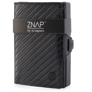 Slimpuro ZNAP, tenká peňaženka, 12 kariet, priečinok na mince, 8 × 1,8 × 6 cm (Š × V × H), RFID ochrana