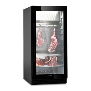 Klarstein Steakhouse Pro 233 Onyx, chladnička na zrenie mäsa, 1 zóna, 233 litrov, 1-25°C, dotykový displej, panoramatické okno