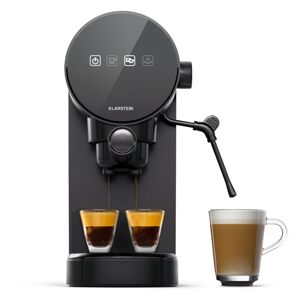 Klarstein Furore, kávovar na espresso z nehrdzavejúcej ocele, kompaktný, 20 bar, digitálny displej, 2 šálky